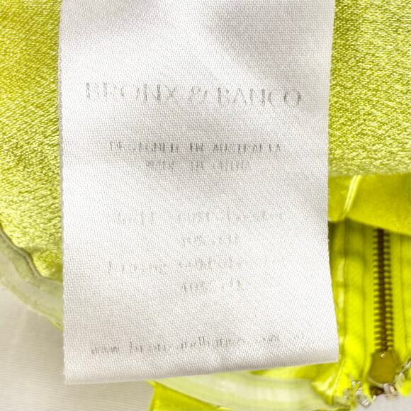 Bronx and Banco Women's Capri Satin Bralette Top XS Lime Green - Picture 9 of 15